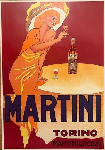 Anonymous - Poster Pubblicitario- Vermouth Martini&Rossi