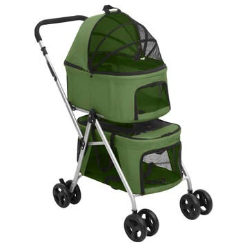 vidaXL Hondenwagen 2-laags inklapbaar 83x48x97 cm oxford, Verzenden, Nieuw
