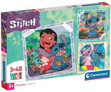 Stitch Puzzel (3x48 stuks) | Clementoni - Puzzels, Verzenden, Nieuw