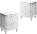 Nachtkastje set van 2 - Bijzettafel - Opbergkastje - 50x40x6, Verzenden, Zo goed als nieuw