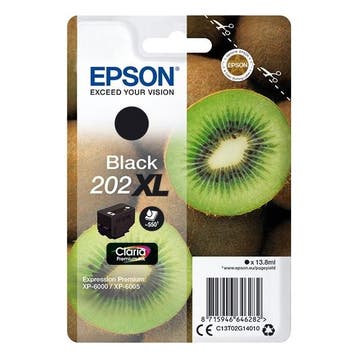 Epson 202XL (T02G1) inktcartridge zwart hoge capaciteit, Verzenden, Nieuw, Cartridge, Epson