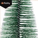 Ruhhy set van 3 mini-kerstbomen met sneeuwlaag en houten..., Ophalen of Verzenden, Nieuw