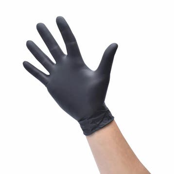 Disposables - Plastic - Zwarte nitril handschoen maat : L, Ophalen of Verzenden