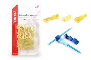 Aftakklem + Draad connector - 4-6mm - Geel - 5 stuks, Doe-het-zelf en Verbouw, Elektra en Kabels, Ophalen of Verzenden, Nieuw