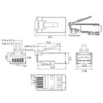 CAT 6A RJ45 afgeschermde stekker, STP-1 stuk, Ophalen of Verzenden, Nieuw