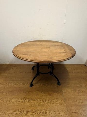 Gebruikte Horecatafel (120cm rond) - T1725 Vintage/Café, Huis en Inrichting, Ophalen, Nieuw