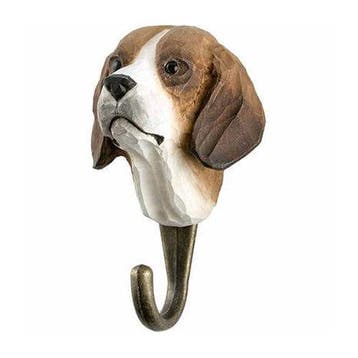 Kapstokhaak hout wandhaak kapstok wildlife garden Hond, Nieuw
