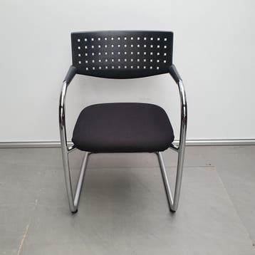 Vitra Visavis design vergaderstoel - nieuwe stof zwart (alle, Ophalen of Verzenden, Nieuw