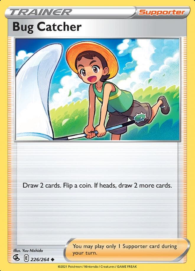 Trainer Bug Catcher 226/264 (Fusion Strike), Hobby en Vrije tijd, Verzamelkaartspellen | Pokémon, Losse kaart, Nieuw, Foil, Ophalen of Verzenden