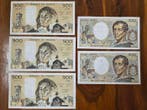 Frankrijk. - 2 x 200, 3 x 500 Francs - 1988/1991 (Zonder