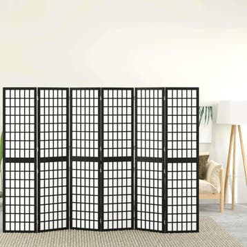 vidaXL Kamerscherm inklapbaar 6 panelen Japanse stijl, Verzenden, Nieuw