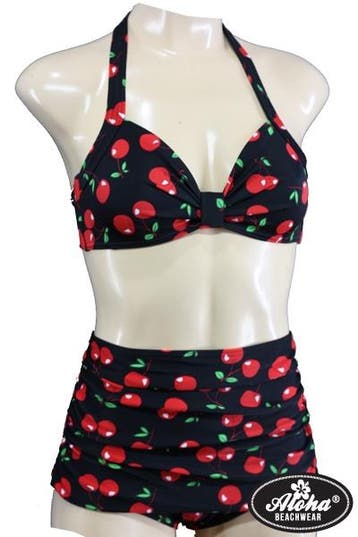 Aloha Beachwear, 50s Bikini Red Cherry., Kleding | Dames, Verzenden, Nieuw