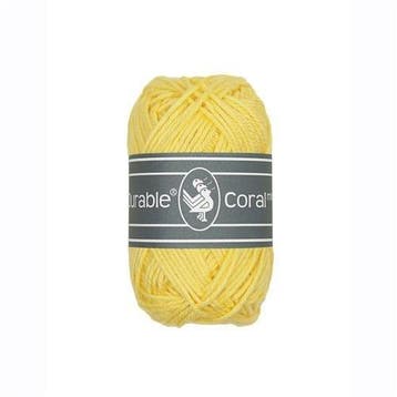 Durable Coral Mini 309 Light Yellow - Haakgaren / Breigaren, Ophalen of Verzenden, Nieuw, Breien of Haken, Wol of Garen
