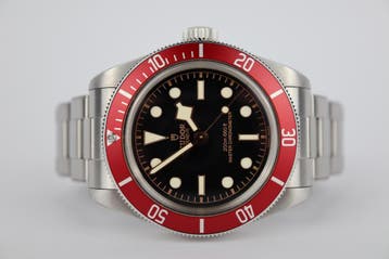 Horloge Tudor Black Bay Burgundy Metas 05/2023 Full set, Sieraden, Tassen en Uiterlijk, Horloges | Heren, Overige merken, Staal