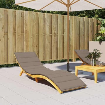 Ligstoel Kussen Taupe - 3cm dik | Laatste Stuk!, Tuin en Terras, Ophalen of Verzenden, Zo goed als nieuw