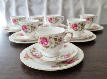 Queen Anne - Koffieservies (19) - Porselein