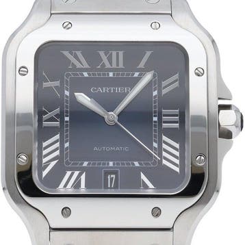 Cartier - Santos de Cartier watch LM blue - WSSA0030 - Heren, Sieraden, Tassen en Uiterlijk, Horloges | Heren, Nieuw