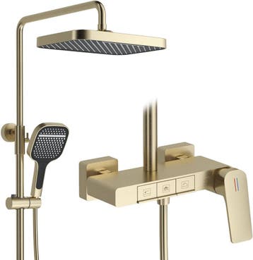 Moderne Badkraan met Douche - 35% Korting, Ophalen of Verzenden, Zo goed als nieuw, Chroom, Douche