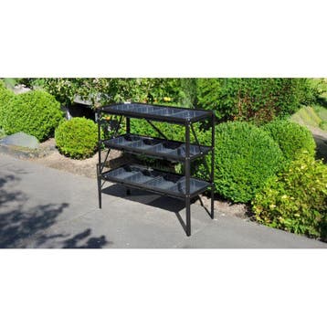 Royal Well Grow Rack 12 kweekrek/tafel - zwart, Tuin en Terras, Kweekspullen, Verzenden, Nieuw