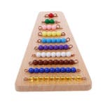 Montessori kralenstaafje bruin 8 kralen kunststof (per staaf, Boeken, Verzenden, Nieuw