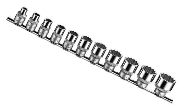 3/8 Socket set 6-sided SAE 11-piece, Auto diversen, Autogereedschap, Verzenden