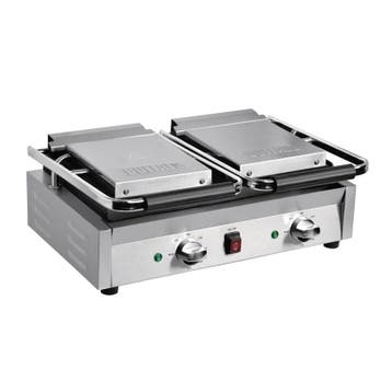 Contact Grill Dubbel Gegroefd - 2900W Buffalo, Verzenden, Nieuw in verpakking