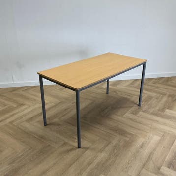 Galvanitas kantinetafel / schooltafel 140x70 cm, beuken -, Ophalen of Verzenden, Gebruikt, Bureau