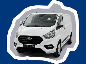 Ford Transit Custom 300 2.0 TDCI L2H1 Navigatie Automaat Syn, Automaat, Stof, Gebruikt, Zwart