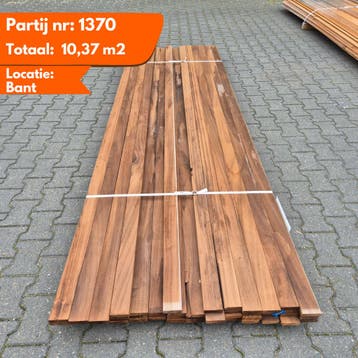 Partij Thermo Ayous Geschaafde Planken 3000x68x18mm, Ophalen of Verzenden, Nieuw