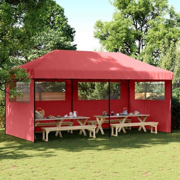 vidaXL Partytent inklapbaar pop-up met 3 zijwanden, Verzenden, Nieuw, Partytent