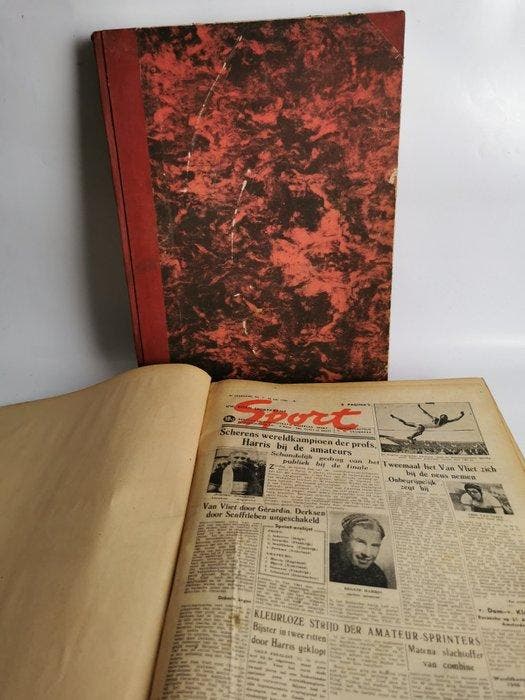Hoofdredacteur C. H. Geudeker - Sportkrant 1946 - 1948, Antiek en Kunst, Antiek | Boeken en Bijbels
