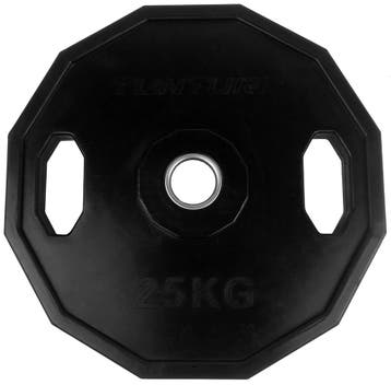 Tunturi Olympic Rubber Plate 25.0kg - Single, Verzenden, Nieuw, Halterschijven