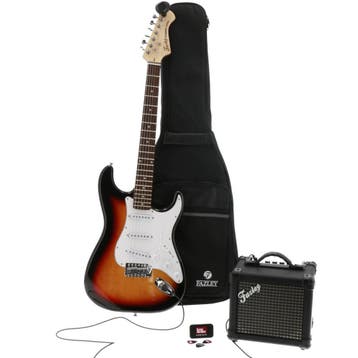 Fazley FST118SB sunburst elektrische gitaar starterset met, Muziek en Instrumenten, Verzenden, Nieuw