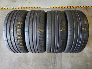 255/40/20 101Y AO CONTINENTAL ZOMERBANDEN 6,5MM PROFIEL 4X, Ophalen, Gebruikt, 255 mm, Band(en)