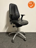 RH Logic 400 XL  - Met bestaande zwart leren bekleding - Gri, Werkplek, Ophalen of Verzenden, Gebruikt, Stoel