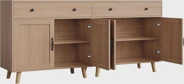 Veelzijdige Dressoir Kast met Lades en Planken - Stijlvolle, Verzenden, Nieuw