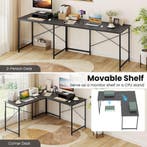 LIVSK Omkeerbare L-vormige Computertafel - Aanpasbaar Ontwer, Verzenden, Nieuw