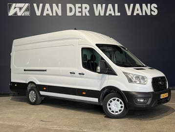 Ford Transit 2.0TDCI 131pk L4H3 Jumbo Euro6 Airco | Camera |, Stof, Gebruikt, Wit, Dealer onderhouden