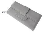 ZILOU Clutch Overslagportemonnee Portefeuille Grijs [TIP!], Verzenden, Nieuw, Grijs, Overige merken