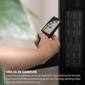 2dekans | BREND BR2221 Keramische Ventilatorkachel – 2000W, Witgoed en Apparatuur, Ophalen of Verzenden, Zo goed als nieuw