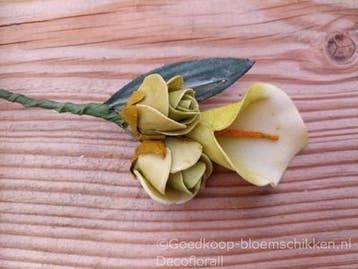 Corsage Calla Groen CC 898 Maatwerk corsage, Ophalen of Verzenden, Nieuw