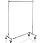 Garderoberek | RVS | Wielen (Geremd) | 1200x530x1700(h)mm, Verzenden, Nieuw in verpakking