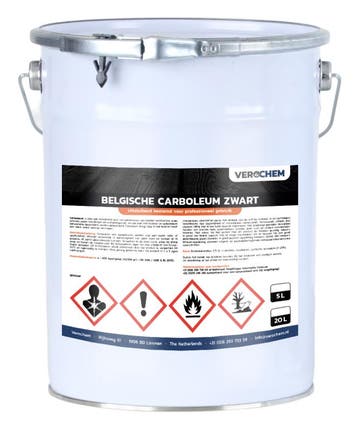 Verol Verol verochem belgische carboleum zwart 20 l, zwart, Verzenden, Nieuw