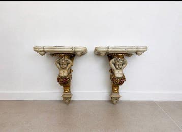 Beeld, Florentijnse wandconsoles met gevleugelde putti -
