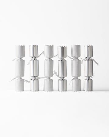 HEMA Partycrackers 24cm zilver - 6 stuks, Verzenden, Nieuw