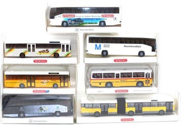 Wiking 1:87 - Modelauto (7) - Wiking Busse im Set alle in, Nieuw