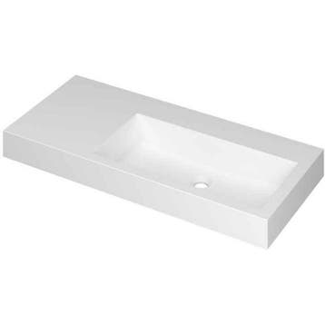 INK Momento Wastafel Polystone Wasbak Rechts Zonder Kraangat, Doe-het-zelf en Verbouw, Sanitair, Ophalen of Verzenden, Nieuw