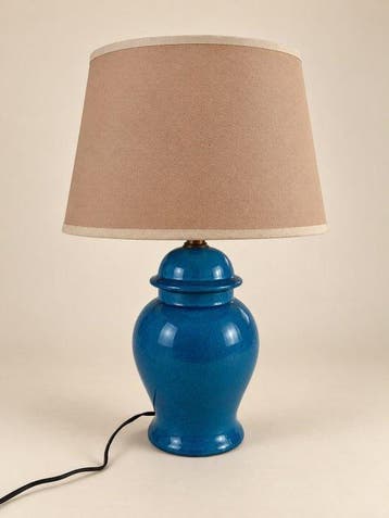 Lamp - Porselein, Keramiek - Gemberpot-1960-Kobalt