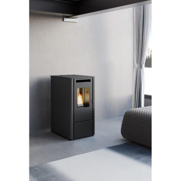 Eva Calor Pelletkachel Kali 8 kW verwarmt direct goedkoop, Nieuw, Ophalen of Verzenden, Pelletkachel, Vrijstaand