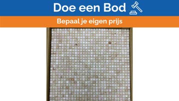 Bieden: Mosaico Bisazza Aida Mix 10x10 Glass Mosaic Tiles f, Ophalen of Verzenden, Nieuw, Zeilboot of Motorboot